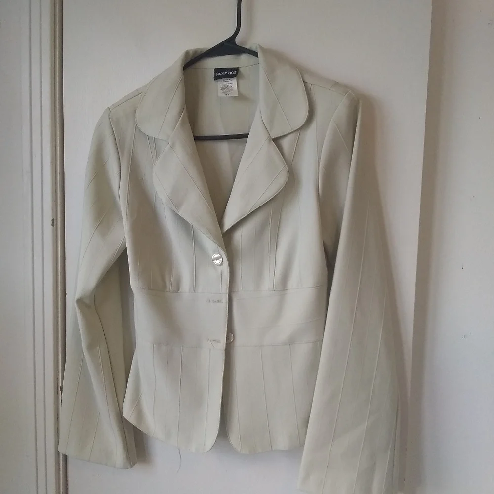 Cream Women's Pant Suit Set - Picture 6 of 7